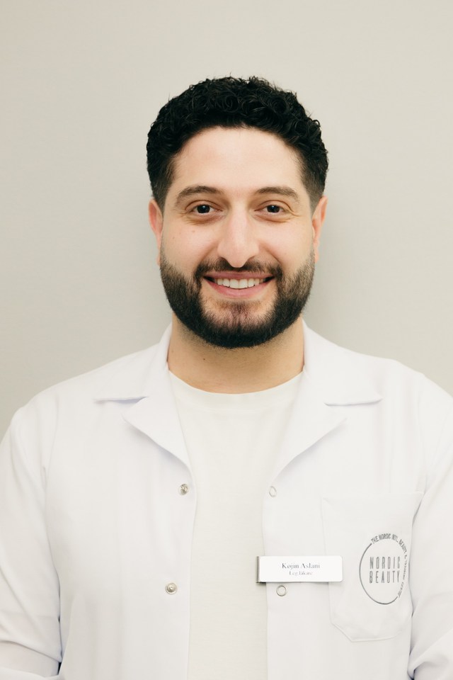 Dr Kojin Aslani, kursledare på Nordic Beauty Academy